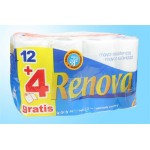 Conj 12+4 rolos higienico Renova