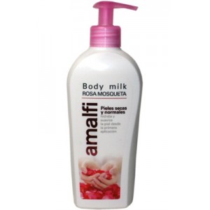 Body milk rosa mosqueta c/dosificador 400 ml Amalfi